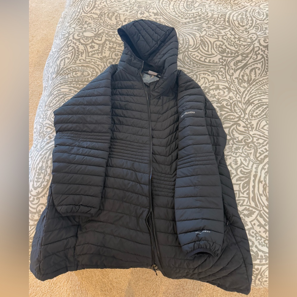 Black Columbia jacket 3x Omniheat
